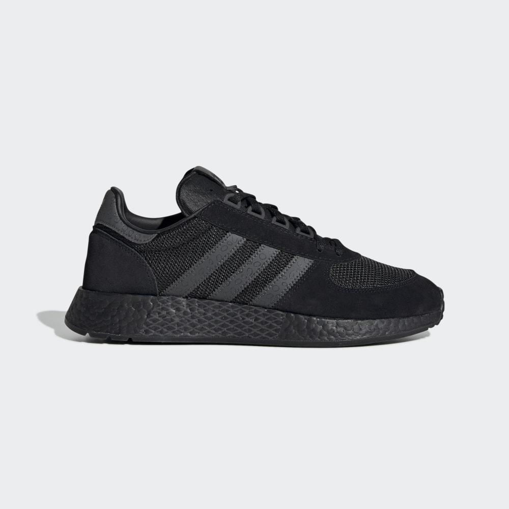 Adidas Women's Marathon Tech Originals Shoes Black/Grey/Silver Metal Ireland EF0321